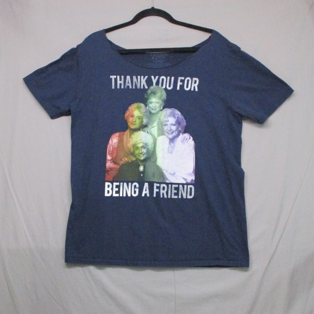 Golden Girls Graphic Print T-Shirt Blue Women‎ Size | XL